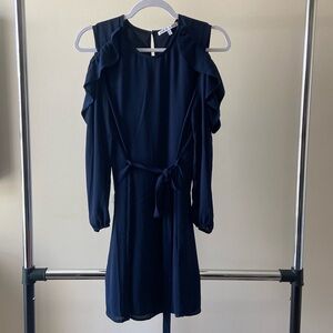 XS navy blue long sleeve dress